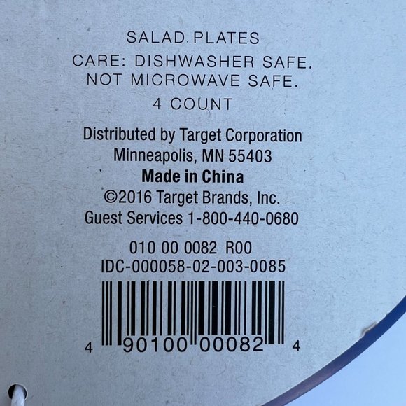 MARIMEKKO for Target NWT Melamine Salad Plate Set of 4 Blue Mix RARE NEW - Picture 7 of 10